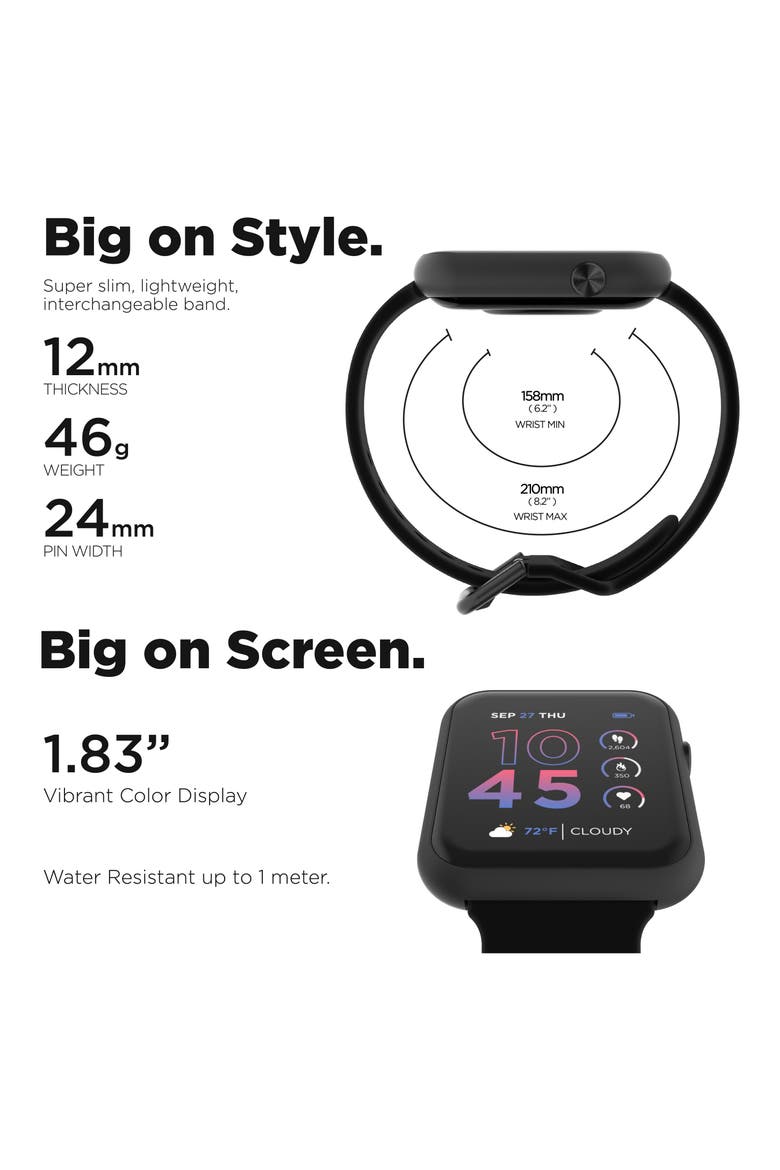 iTouch Air 4 Smartwatch, 41mm, Alternate, color, BLACK