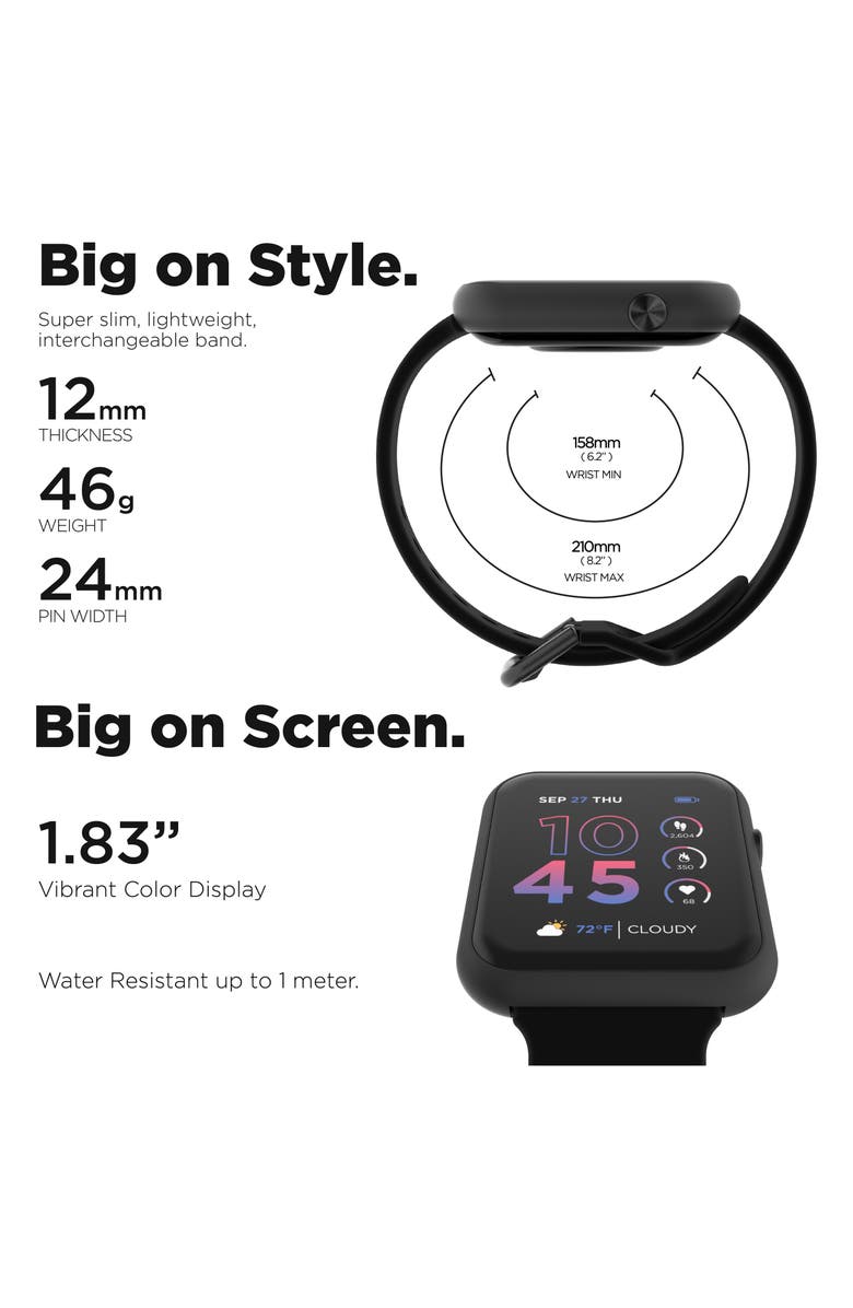 I TOUCH iTouch Air 4 Smartwatch, 41mm, Alternate, color, Black