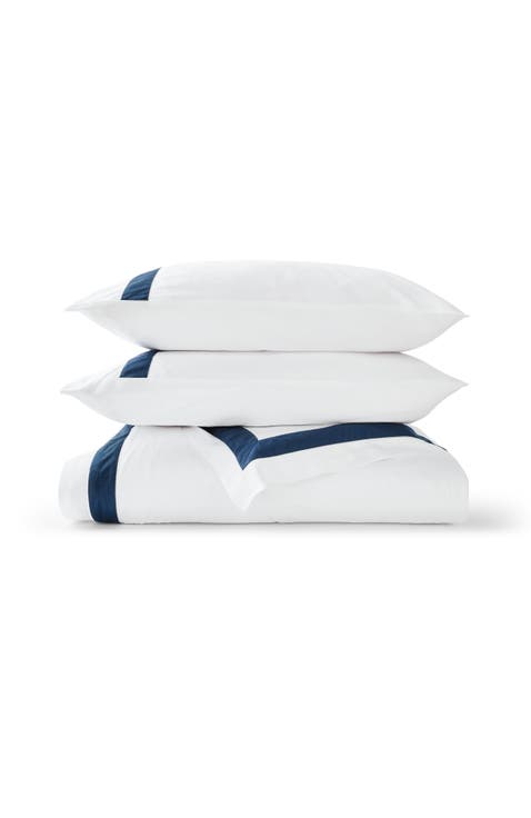Scallop Edge Luxury Cotton Sateen Duvet Cover Sets