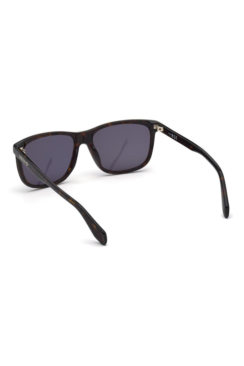 58MM Navigator Sunglasses, Alternate, color, DARK HAVANA / GREEN MIRROR