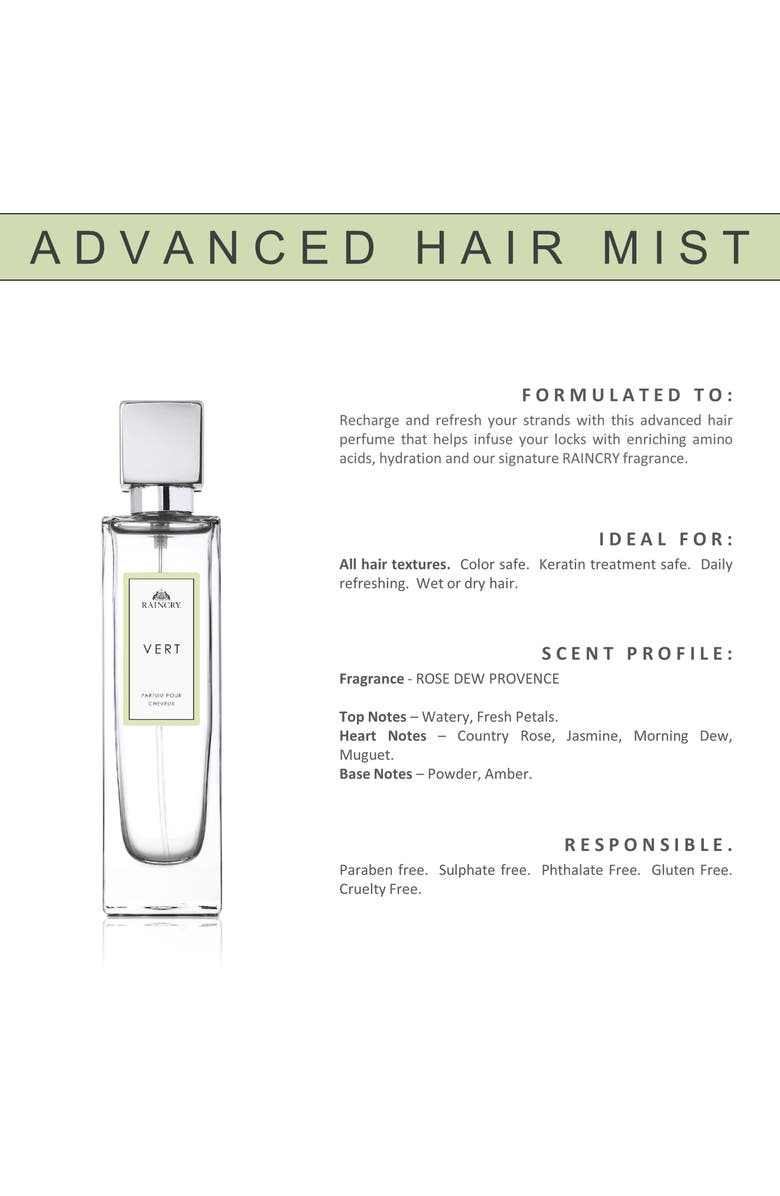 Raincry Vert Advanced Hair Mist, Alternate, color, 
