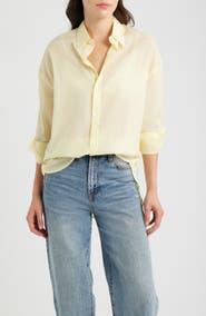 CISSA Oversized Cotton Button-Up Shirt