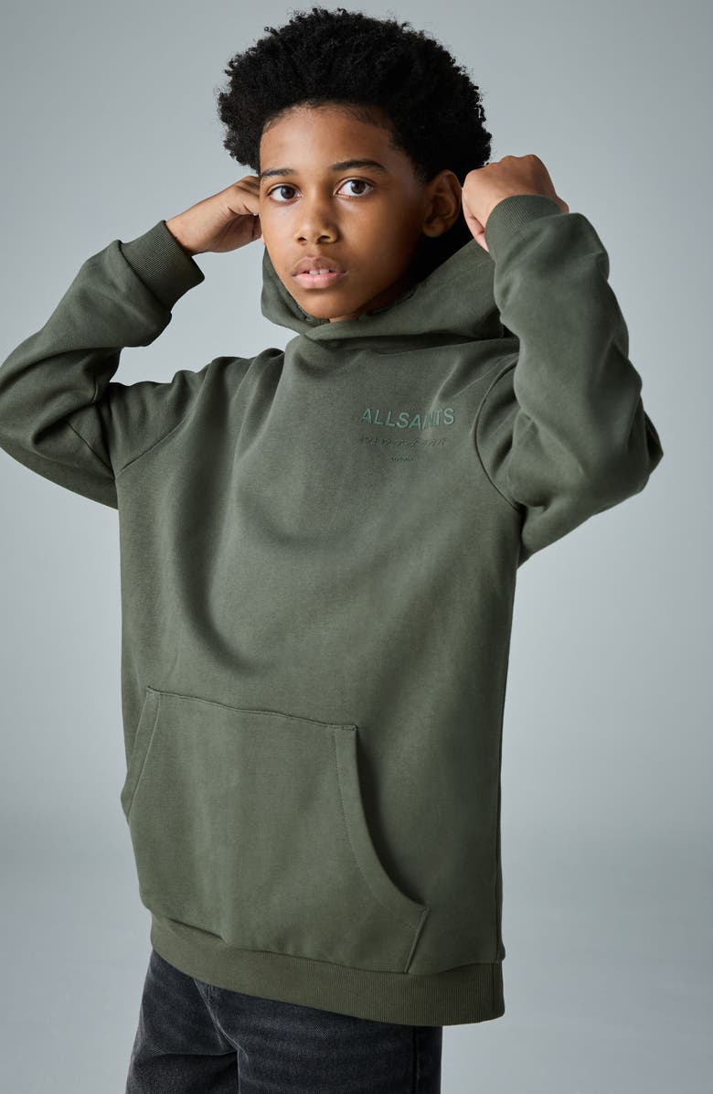 smALLSAINTS by ALLSAINTS Kids' Underground Hoodie, Alternate, color, Green