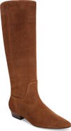 Veronica Beard Gabrielle Snake Embossed Leather Knee High Boot