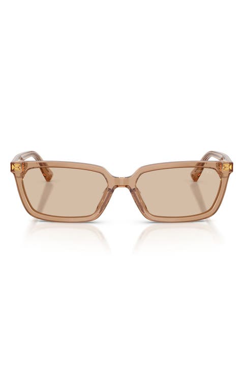 55mm Rectangular Sunglasses
