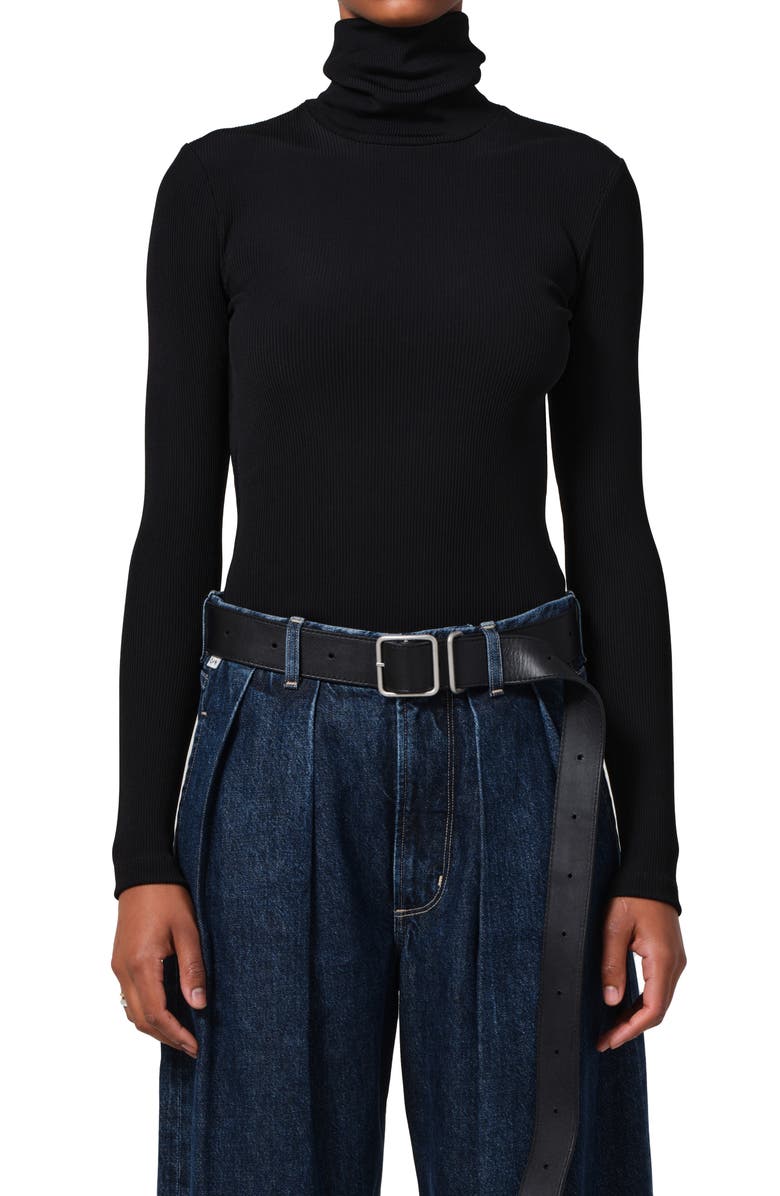 Citizens of Humanity Caradene Turtleneck Rib Top, Main, color,