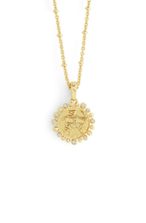Zodiac Cubic Zirconia Pendant Necklace