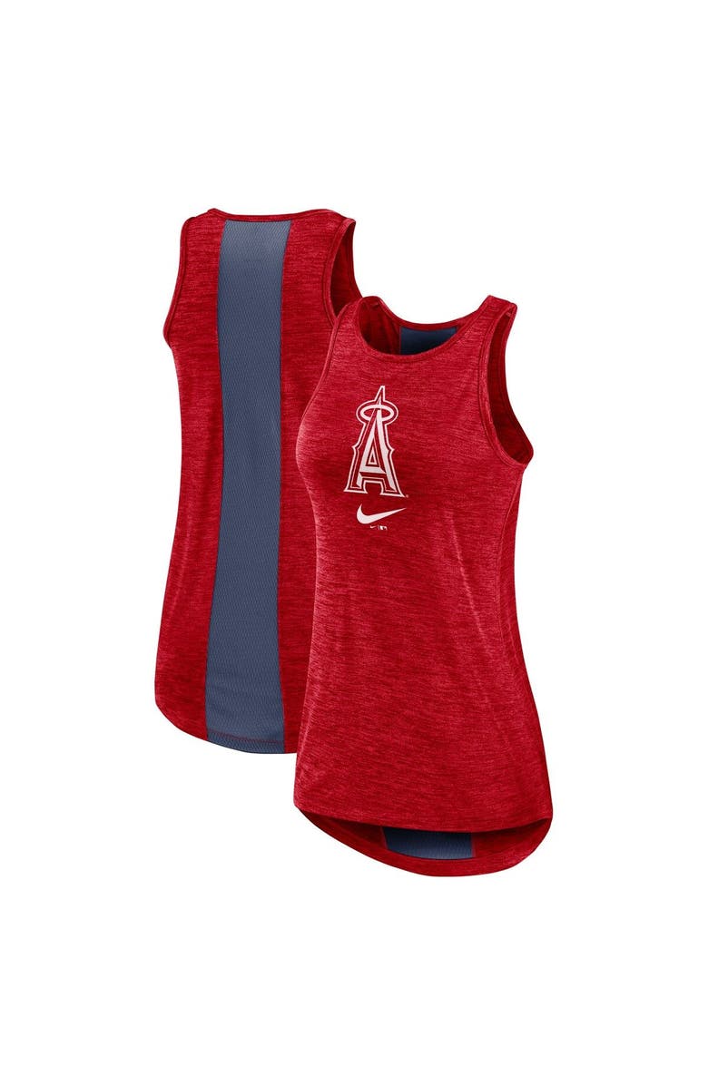 Nike Women's Nike Red Los Angeles Angels Right Mix High Neck Tank Top, Main, color, 