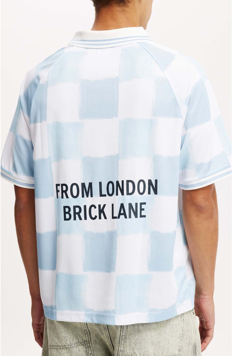 Cotton On Men's Soccer Jersey, Alternate, color, White Baby Blue South London