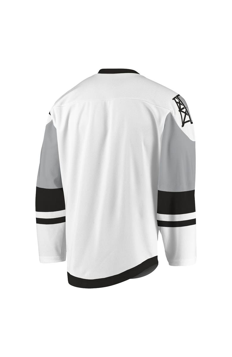 ADPRO Sports Men's White/Gray Calgary Roughnecks Sublimated Replica Jersey, Alternate, color, White
