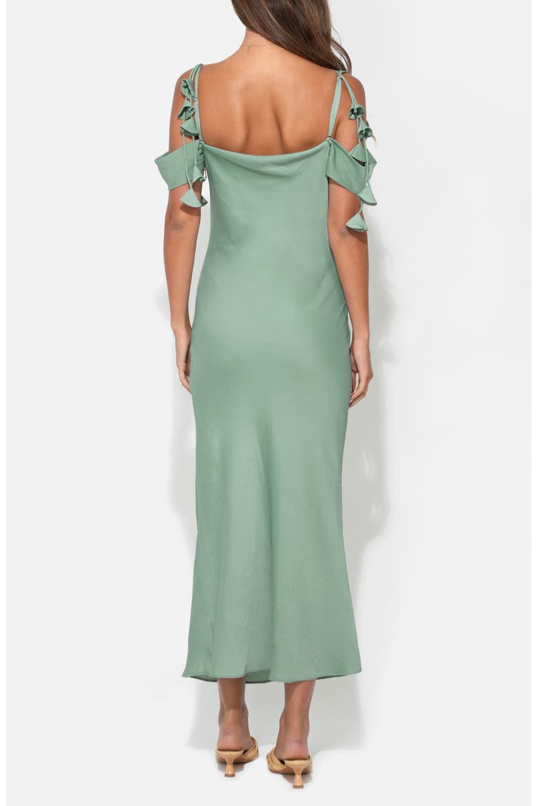 Alana Cold Shoulder Dress, Alternate, color, SEA JADE