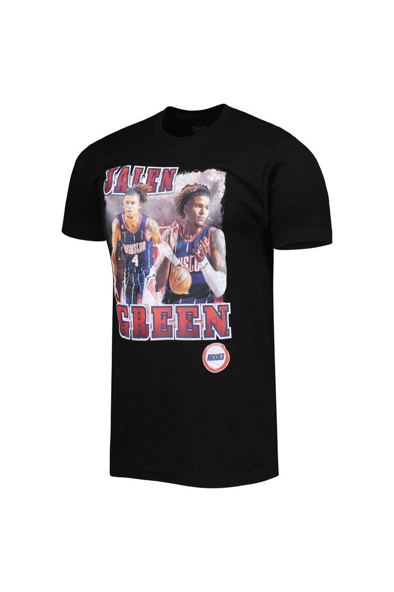 Unisex Stadium Essentials Jalen Green Black Houston Rockets City Edition Double Double Player T-Shirt, Alternate, color, Black