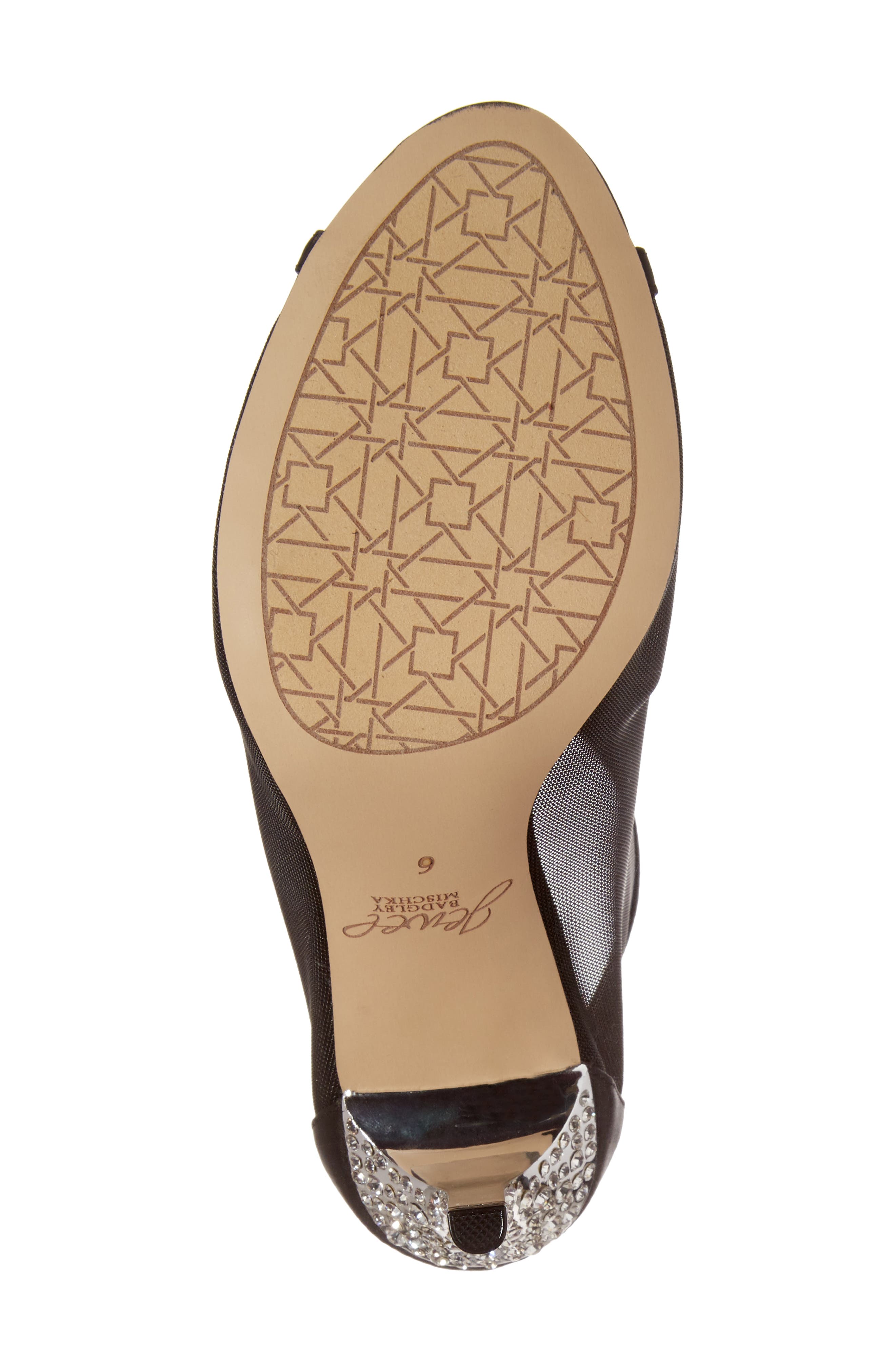 Jewel Badgley Mischka Anastasia Embellished Mesh Pump, Alternate, color, 