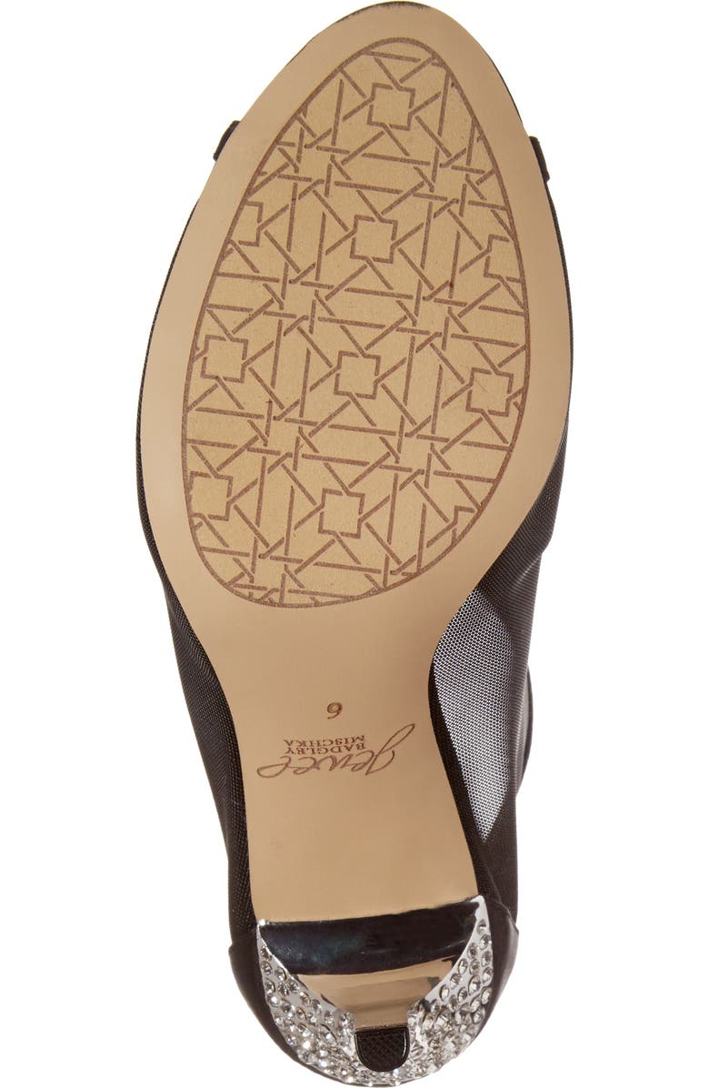 Jewel Badgley Mischka Anastasia Embellished Mesh Pump, Alternate, color,