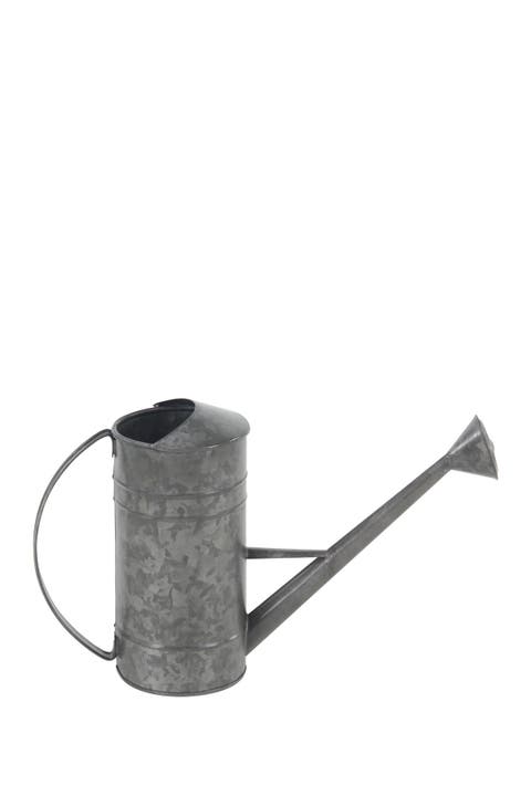 Gray Metal Indoor & Outdoor Watering Can Planter