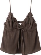 MANGO Cotton Gauze Camisole