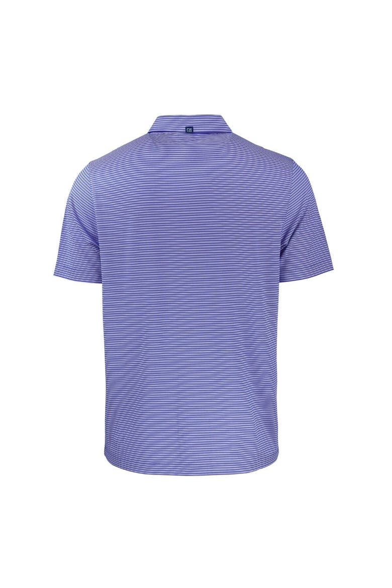 Men's Cutter & Buck  Royal/White Seattle Seahawks Throwback Forge Eco Double Stripe Stretch Recycled Polo, Alternate, color, Royal
