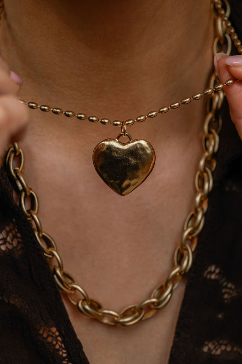 Cherie Necklace, Alternate, color, Gold