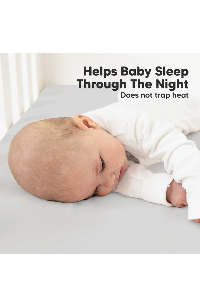 KeaBabies Soothe Fitted Crib Sheet, Alternate, color, French Gray