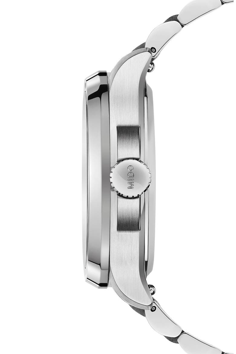 Multifort Square Automatic Bracelet Watch, 40mm, Alternate, color, GREY