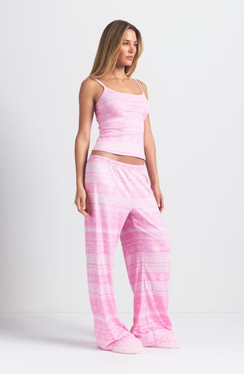 Fair Isle Plush Pointelle Camisole