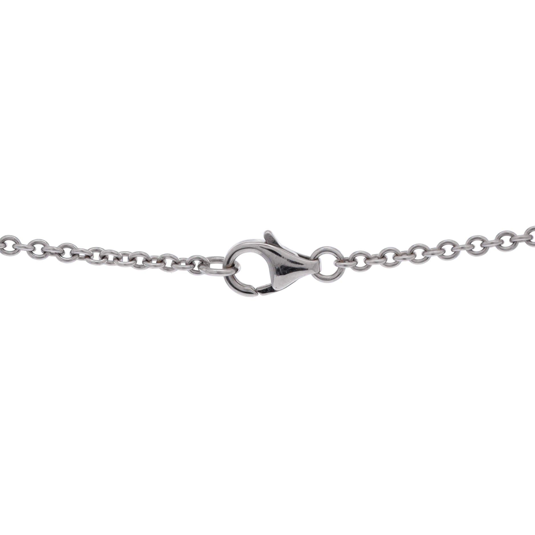 Love Interlocking Necklace 18K White Gold, Alternate, color, Metallic Gold