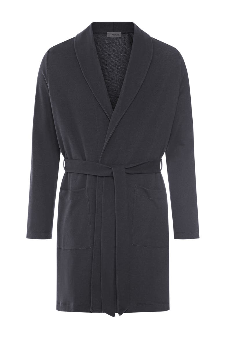 Travelwear Cotton Blend Robe, Main, color, Smokey Charcoal