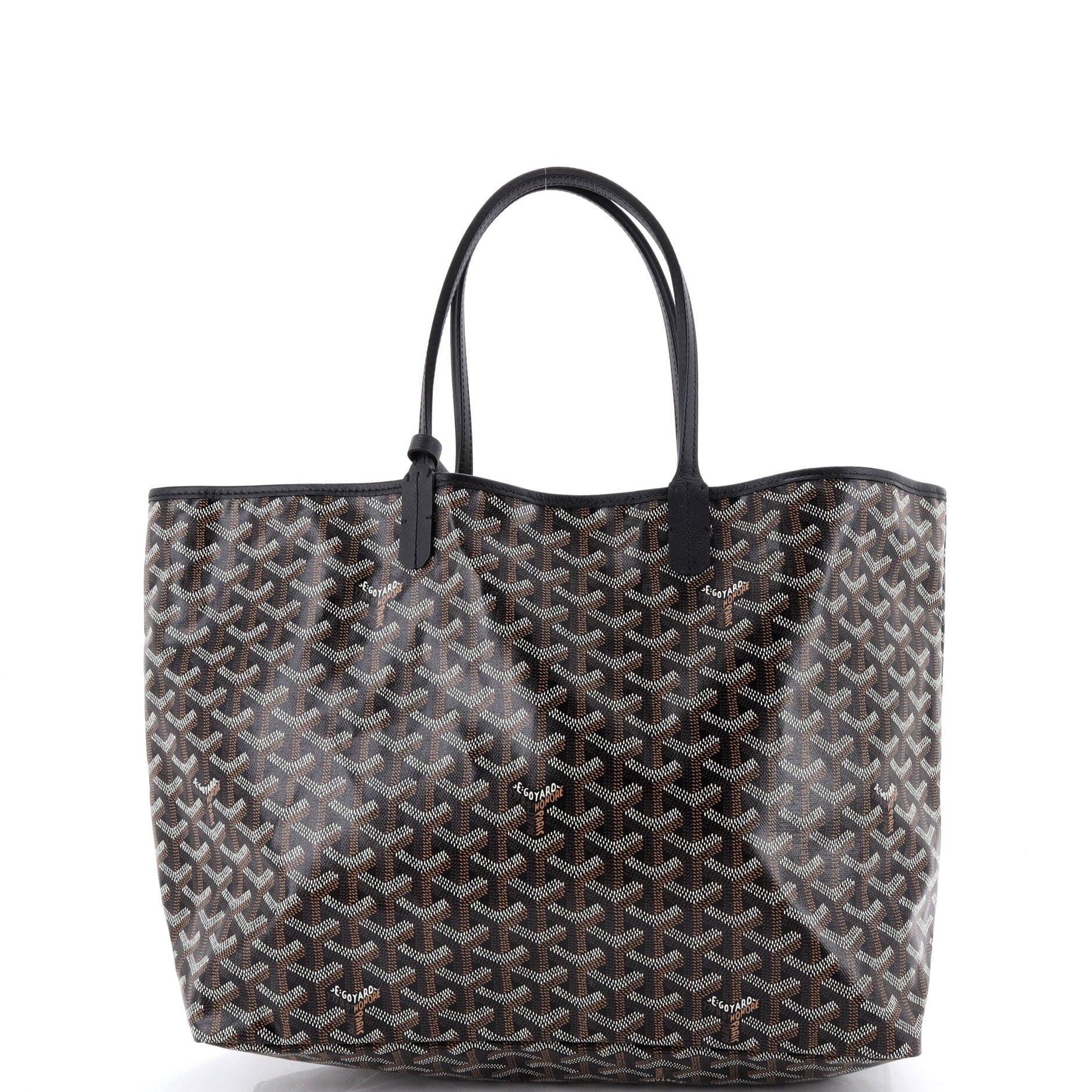 Pre-Owned Goyard Saint Louis Tote Coated Canvas PM, Alternate, color, Black