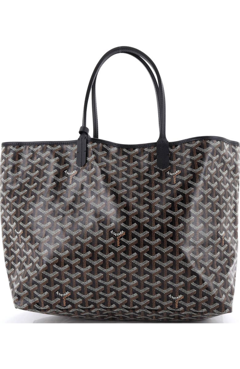 Pre-Owned Goyard Saint Louis Tote Coated Canvas PM, Alternate, color, Black