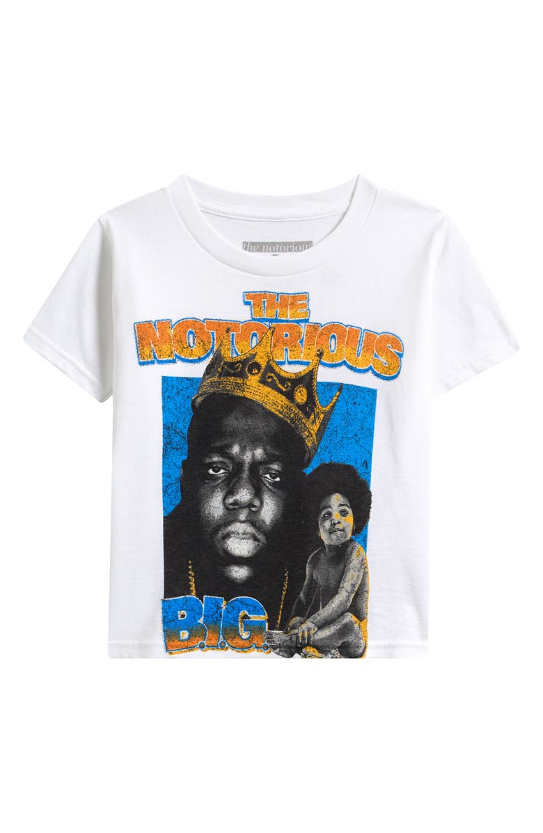 Merch Traffic Kids' Biggie Baby Collage Graphic T-Shirt, Main, color, White
