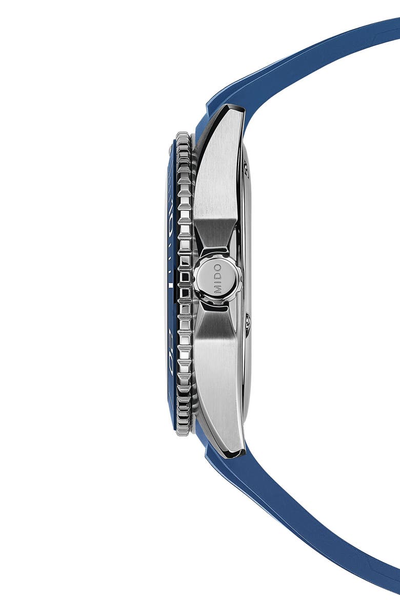MIDO Ocean Star 200C Automatic Rubber Strap Watch, 42.5mm, Alternate, color, 