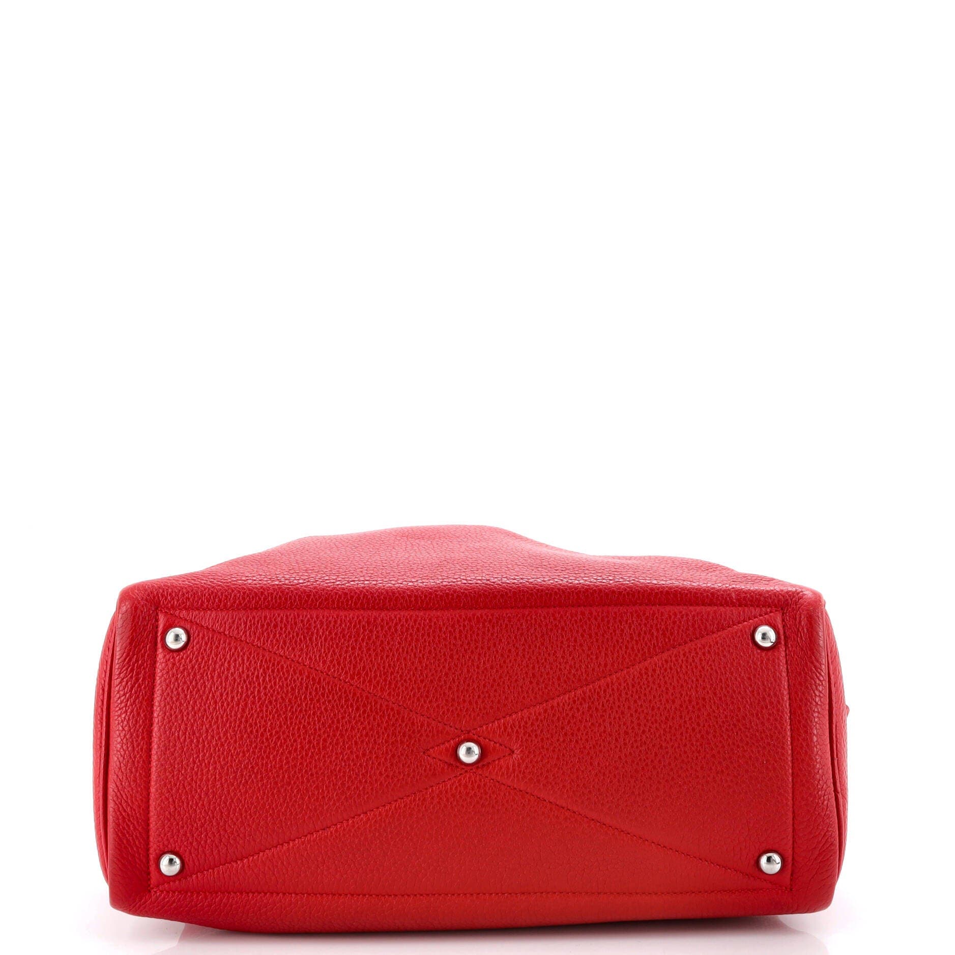 Pre-Owned Hermes Victoria II Bag Clemence 35, Alternate, color, Rouge Vif