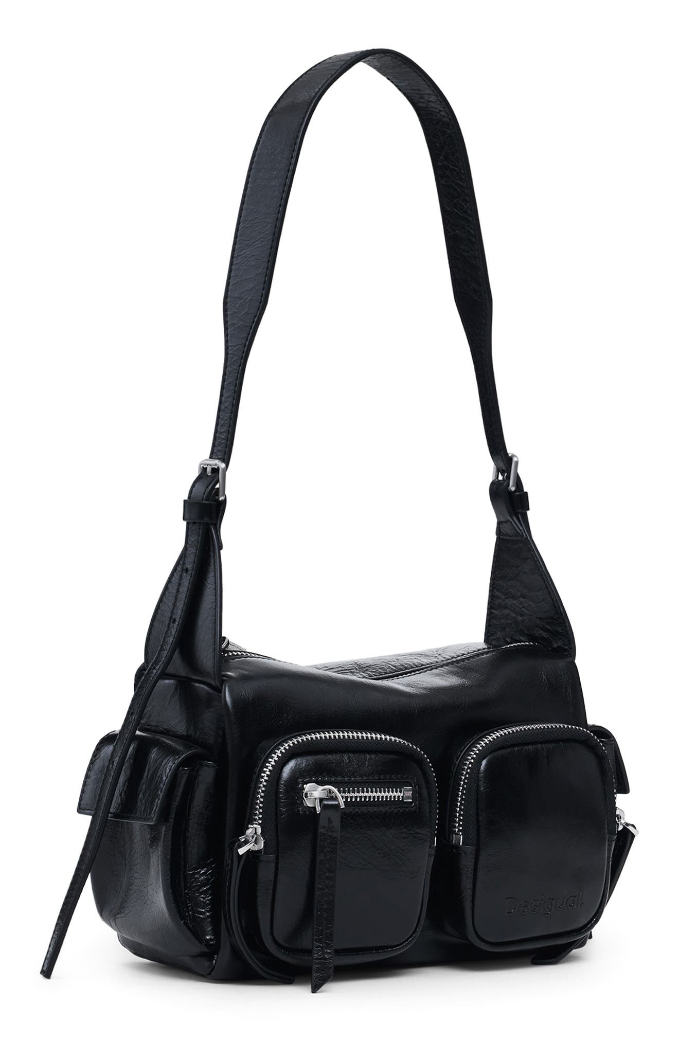 Desigual Faux Leather Shoulder Bag, Alternate, color, 