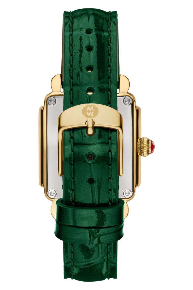 Deco Sport Mid Leather Strap Watch, 29mm x 31mm, Alternate, color, NO COLOR