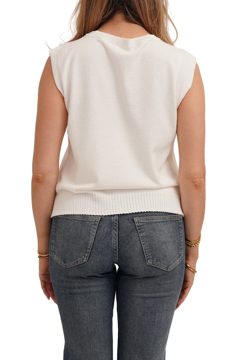 CYRUS Sleeveless V-Neck Shell, Alternate, color, Bone