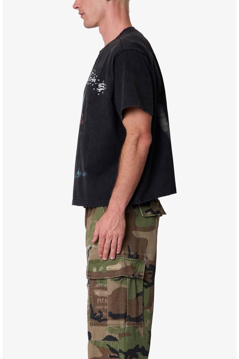 Scream Graphic T-Shirt, Alternate, color, WASHED BLACK
