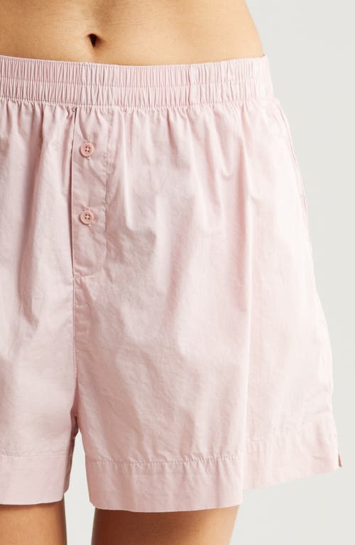 Nordstrom Oversize Shirting Short Pajamas In Pink Puff