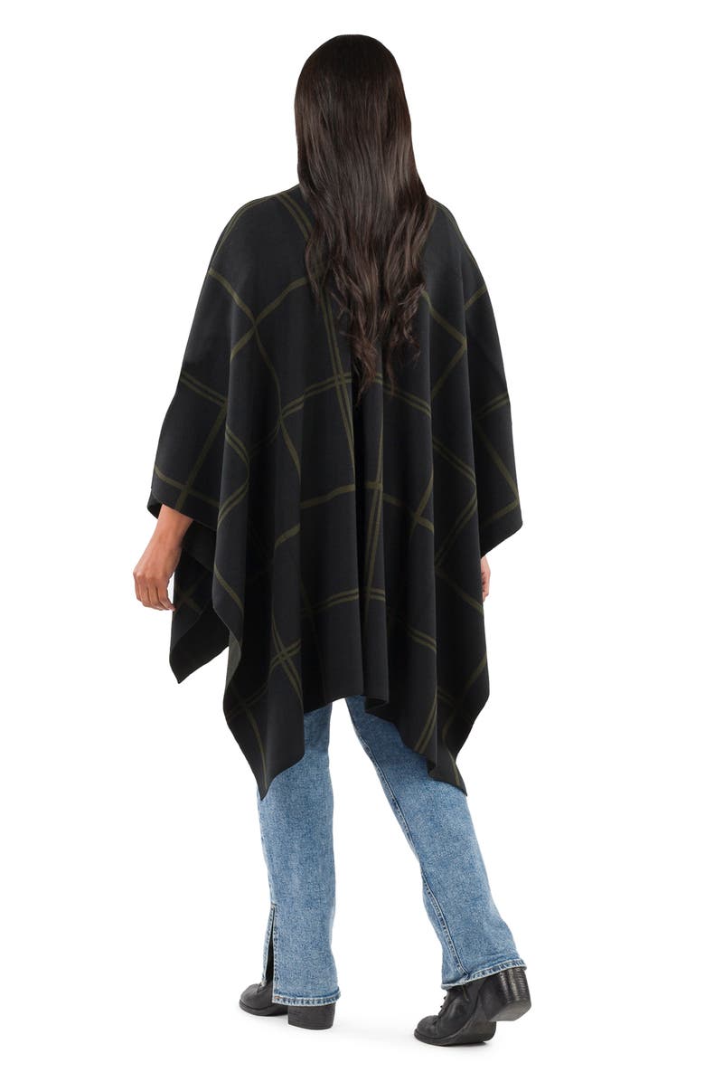 Patricia Nash Plaid Cape, Alternate, color, Black Mutli
