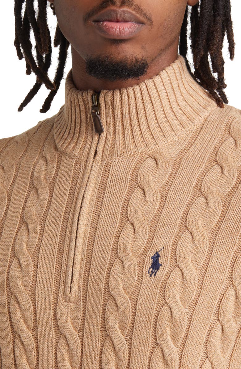 Polo Ralph Lauren Cotton Cable Knit Sweater, Alternate, color,