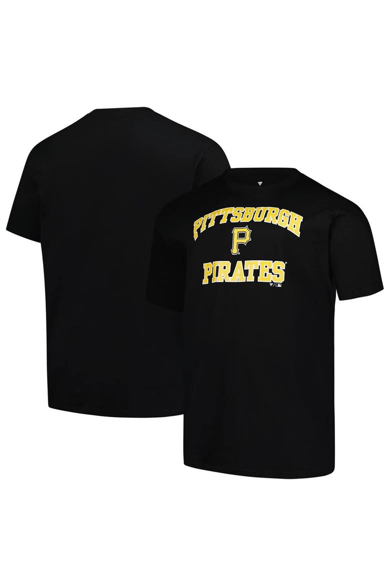 Men's Profile  Black Pittsburgh Pirates Big & Tall Heart & Soul T-Shirt, Main, color, Black