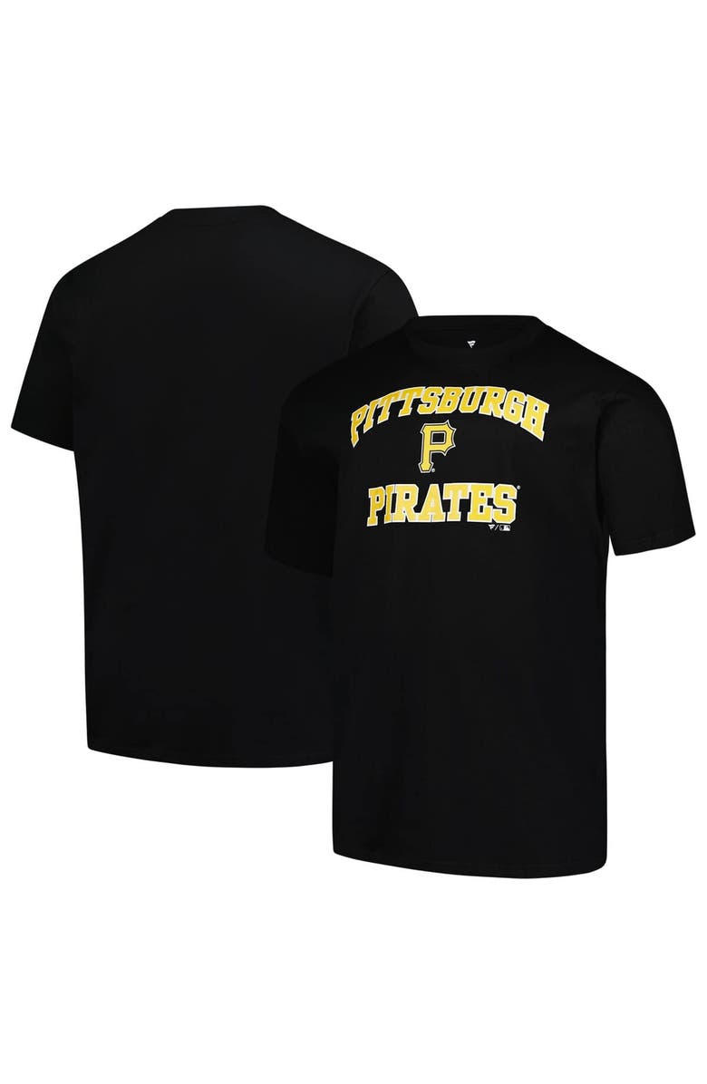 PROFILE Men's Profile Black Pittsburgh Pirates Big & Tall Heart & Soul T-Shirt, Main, color, Black