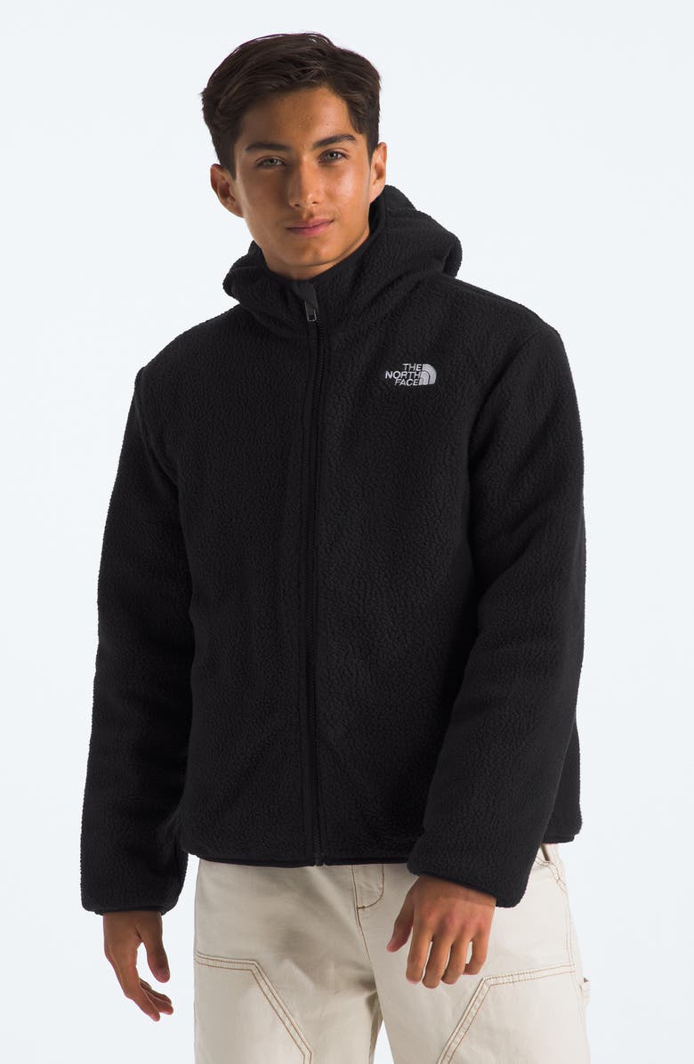 The North Face Kids' Shasta Water Repellent Reversible Hooded Jacket, Alternate, color, Tnf Black