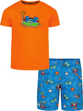 Kids' Town Graphic Swim T-Shirt & Shorts Set