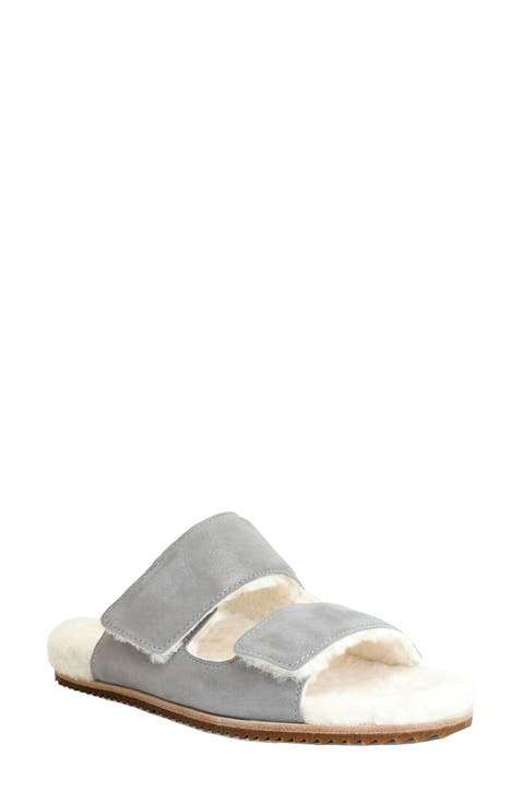 Amelia Faux Fur Lined Slide Slipper (Women)