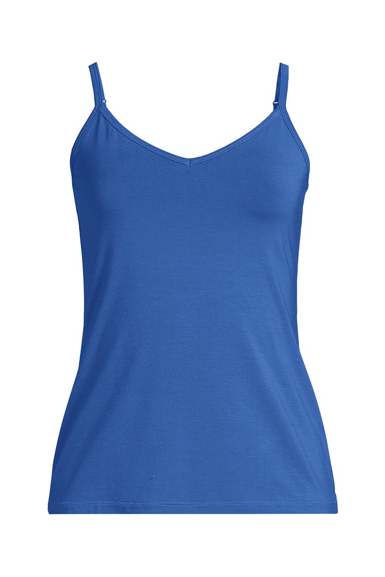 Cooling V-neck Camisole, Alternate, color, Muted Cobalt Blue