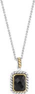 EFFY Two-Tone Onyx Pendant Necklace