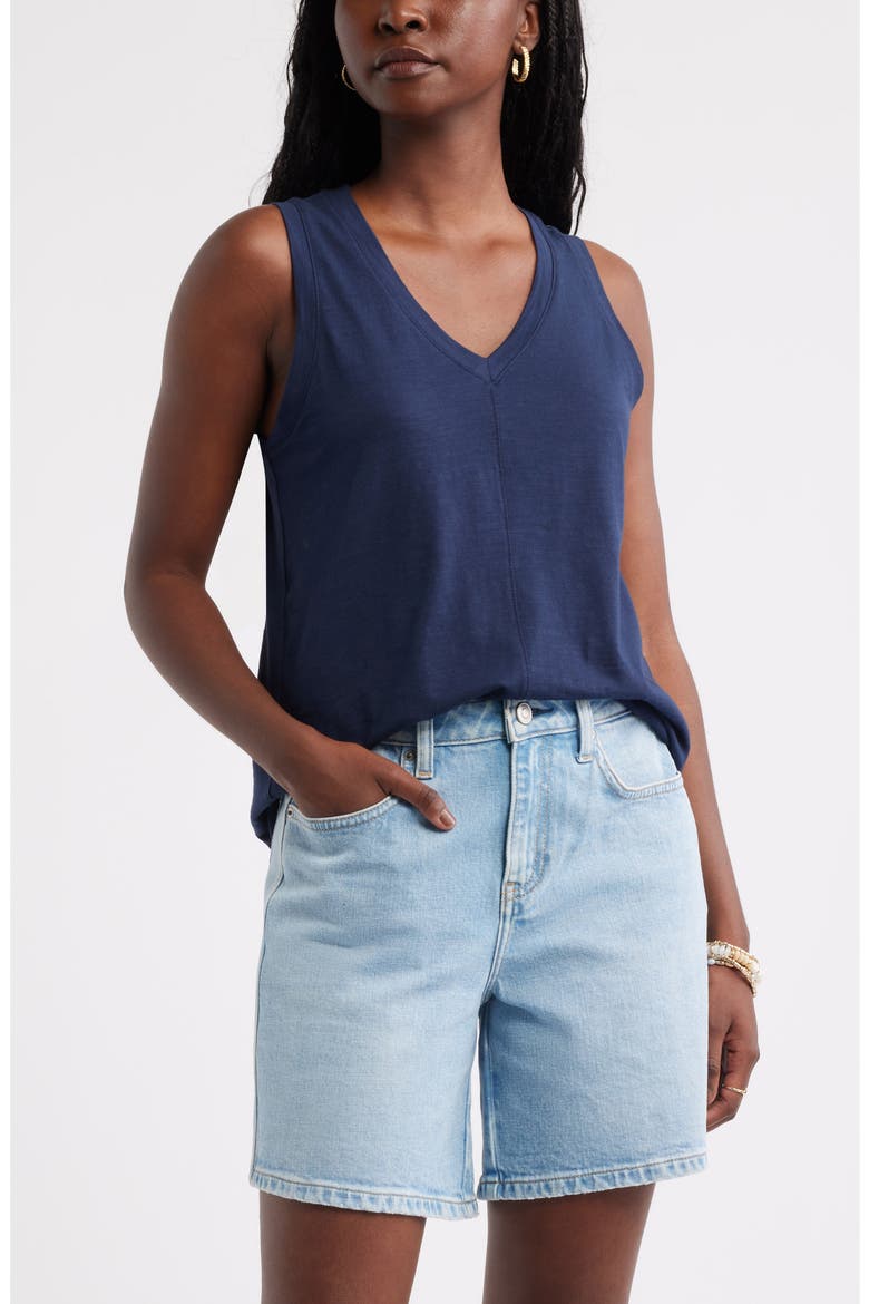 Cotton Blend Slub Swing Tank (Women) | Nordstrom