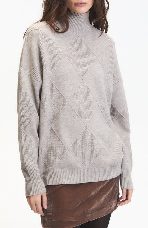 Asher Textured Mock Neck Sweater