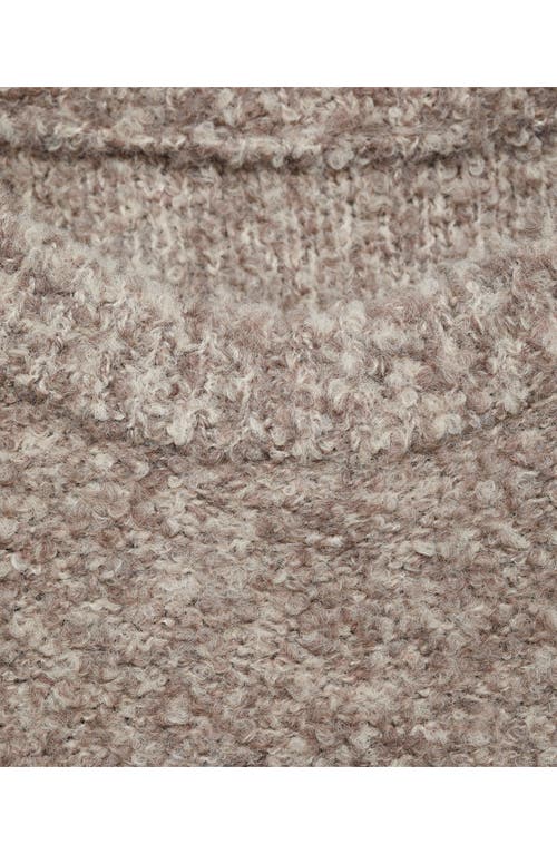Shop Mango Bouclé Sweater In Medium Brown