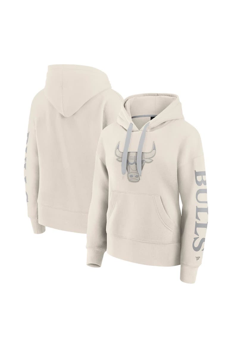 Women's Fanatics Cream Chicago Bulls Elements Next Pullover Hoodie, Main, color, Cream